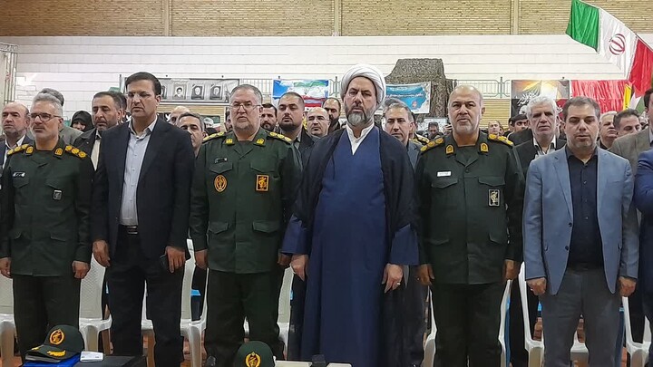 تصاویر/ مراسم افتتاحیه نمایشگاه اسوه سپاه ناحیه شهرستان اسکو