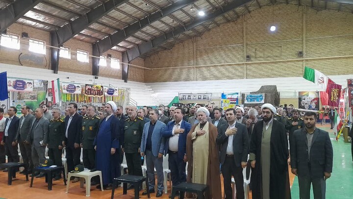 تصاویر/ مراسم افتتاحیه نمایشگاه اسوه سپاه ناحیه شهرستان اسکو