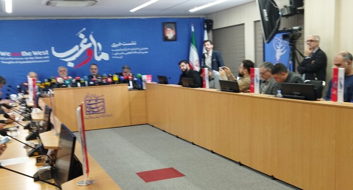 تصاویر/ نشست خبری «همایش ما و غرب در آراء و اندیشه‌های حضرت آیت الله العظمی خامنه‌ای»