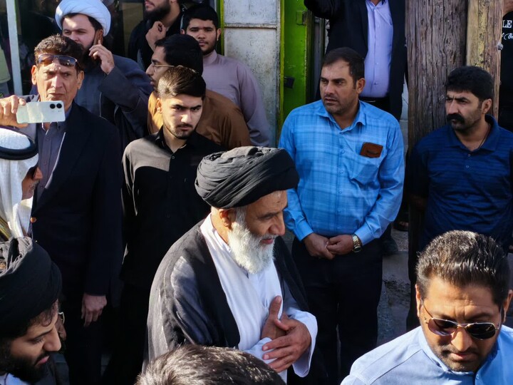 آیین تشییع و تدفین مؤسس مدرسه علمیه امام جعفرصادق(ع) در اهواز