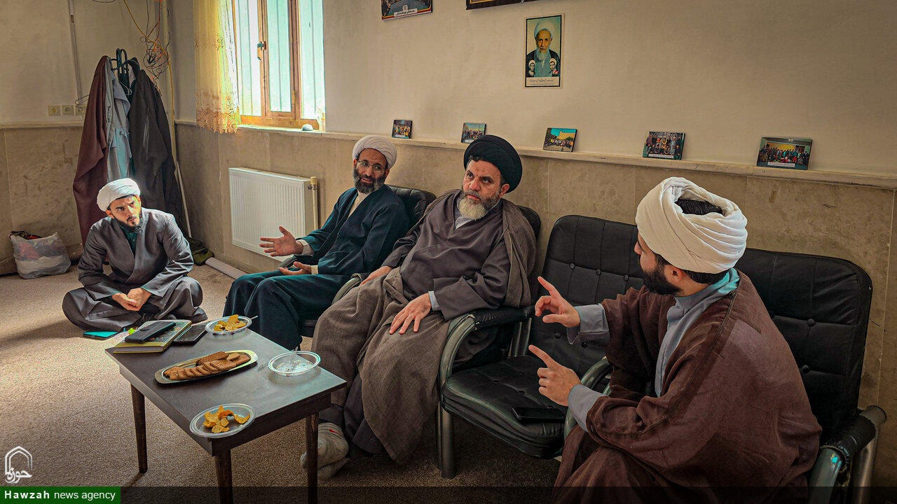 بازدید قائم‌مقام حوزه علمیه استان همدان از مدرسه علمیه امیرالمؤمنین(ع) شهرستان قروه درگزین+تصاویر