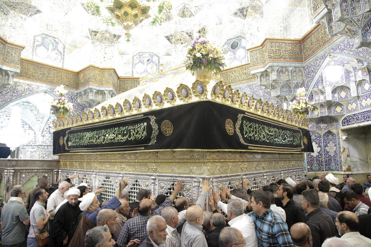 Holy Shrine of Lady Masoumeh Prepared for Fatimiyya Mourning Ceremonies