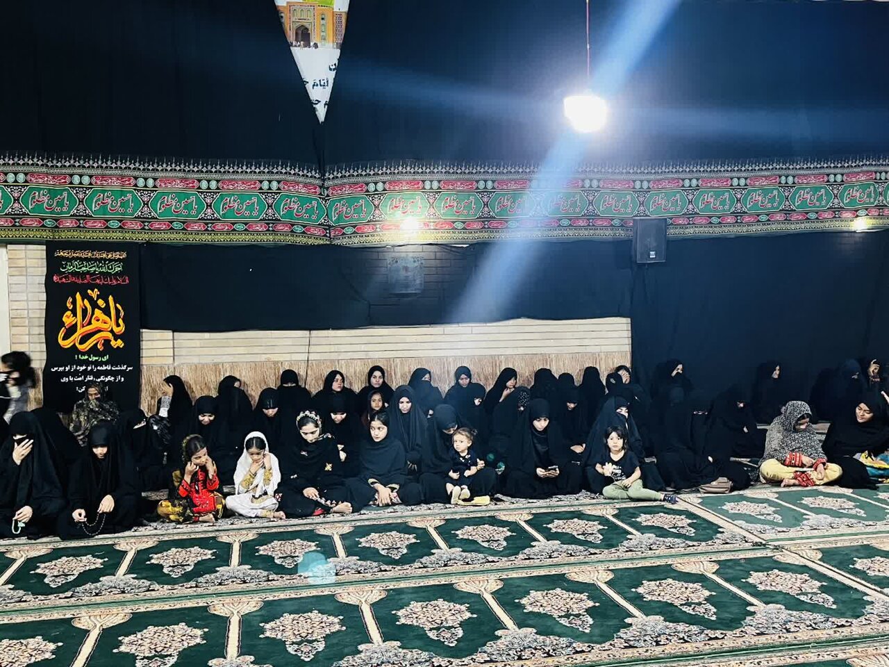 تصاویر/ مراسم آغاز ایام فاطمیه در مدرسه علمیه الزهرا رمشک