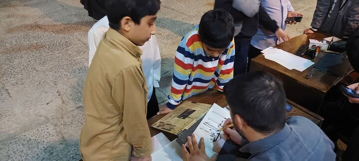 تصاویر| زنده‌نویسی خوش‌نویسی و نقاشی ویژه طلاب اصفهان و خانواده‌های آنان