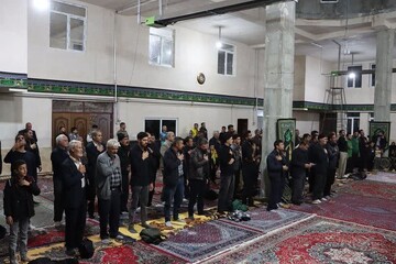 تصاویر/ مراسم سوگواری ایام فاطمیه اول در نوشین شهر