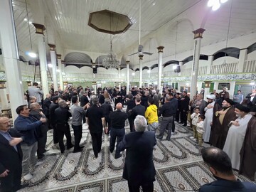 تصاویر/ مراسم عزاداری شب شهادت حضرت فاطمه زهرا(س) در مسجد جامع ماکو
