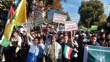 فیلم| راهپیمایی ۱۳ آبان در بندرریگ