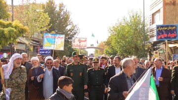 تصاویر/ راهپیمایی یوم الله ۱۳ آبان در شهرستان شاهین دژ