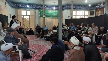 تصاویر/ آیین عزاداری شهادت حضرت فاطمه(س) در بیت آیت‌الله مدنی کاشانی(ره)