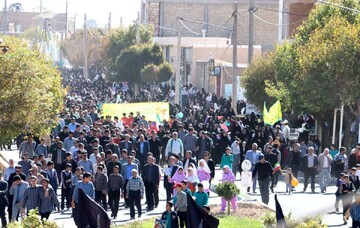 تصاویر/ برگزاری مراسم یوم الله ۱۳ آبان در شهرستان بهاباد