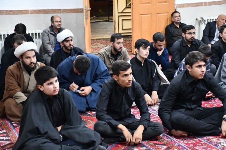 تصاویر/ مراسم سوگواری ایام فاطمیه در حوزه علمیه خوی