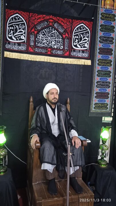 تصاویر/ مراسم سوگواری شهادت حضرت زهرا(س) در مسجد جامع حسینی