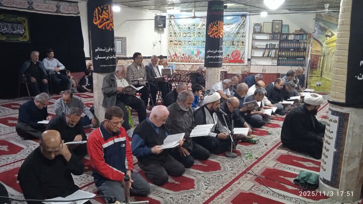 تصاویر/ مراسم سوگواری شهادت حضرت زهرا(س) در مسجد جامع حسینی