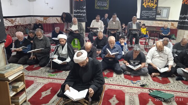 تصاویر/ مراسم سوگواری شهادت حضرت زهرا(س) در مسجد جامع حسینی