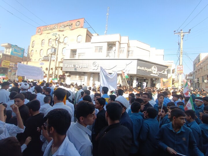 تصاویر/راهپیمایی یوم الله ۱۳ آبان شهرستان شوشتر
