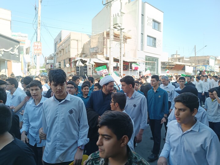 تصاویر/راهپیمایی یوم الله ۱۳ آبان شهرستان شوشتر