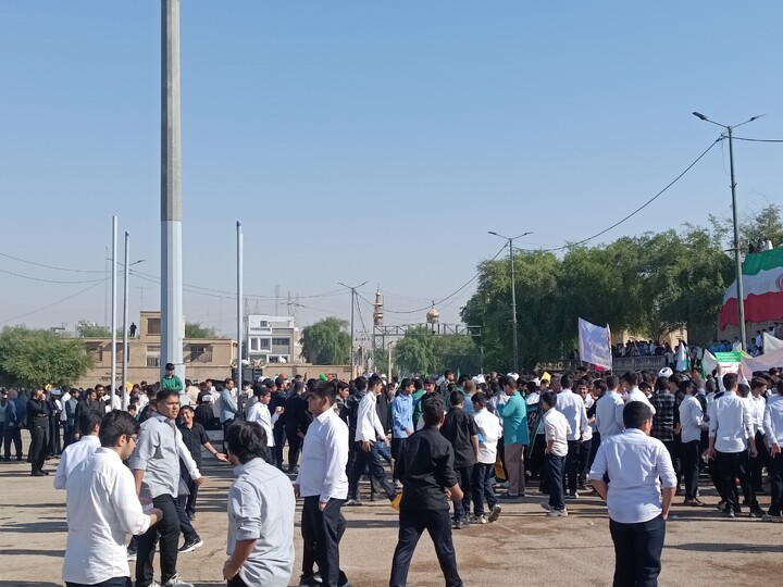 تصاویر/راهپیمایی یوم الله ۱۳ آبان شهرستان شوشتر