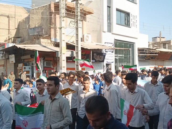 تصاویر/راهپیمایی یوم الله ۱۳ آبان شهرستان شوشتر