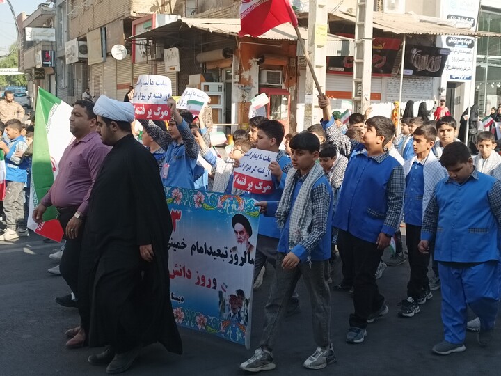 تصاویر/راهپیمایی یوم الله ۱۳ آبان شهرستان شوشتر