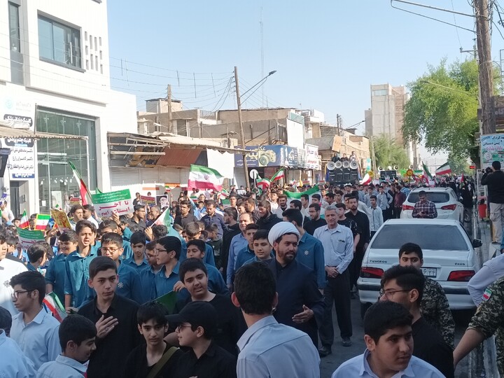 تصاویر/راهپیمایی یوم الله ۱۳ آبان شهرستان شوشتر