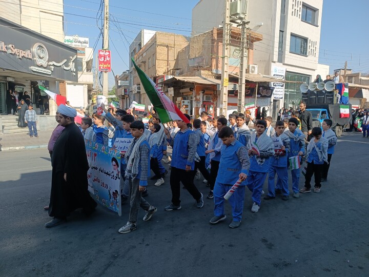 تصاویر/راهپیمایی یوم الله ۱۳ آبان شهرستان شوشتر
