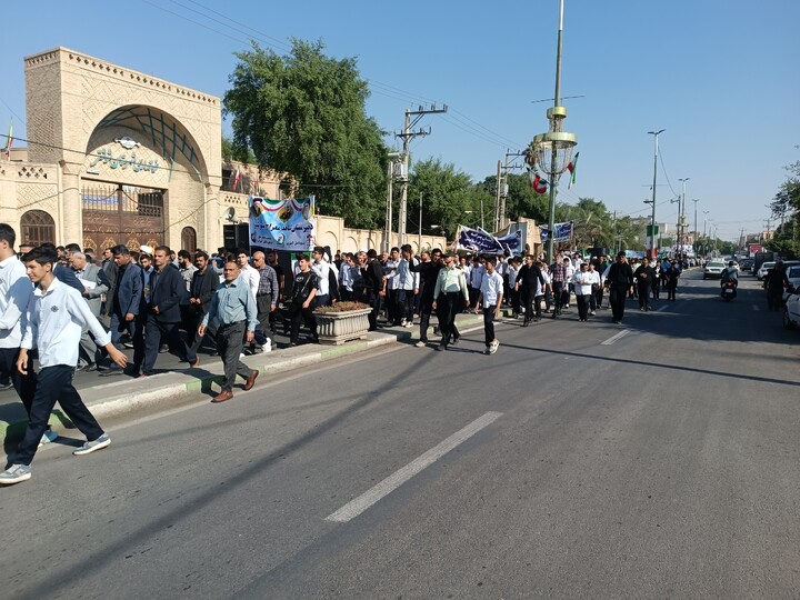 تصاویر/راهپیمایی یوم الله ۱۳ آبان شهرستان شوشتر