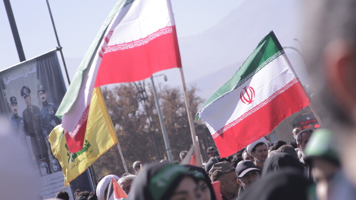 حضور طلاب و روحانیون در اجتماع ۱۳ آبان همدان