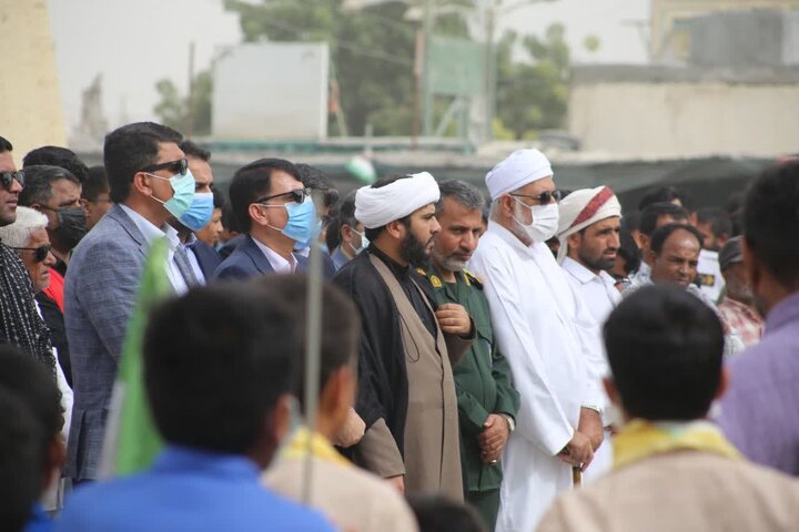  راهپیمایی یوم الله سیزدهم آبان ماه در شهرستان جاسک
