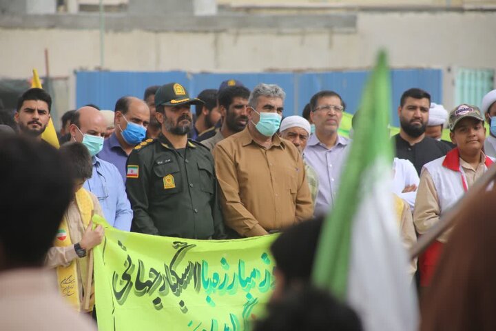  راهپیمایی یوم الله سیزدهم آبان ماه در شهرستان جاسک
