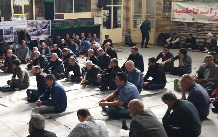 مراسم سوگواری شهادت حضرت زهرا(س) در مسجد مهدیه
