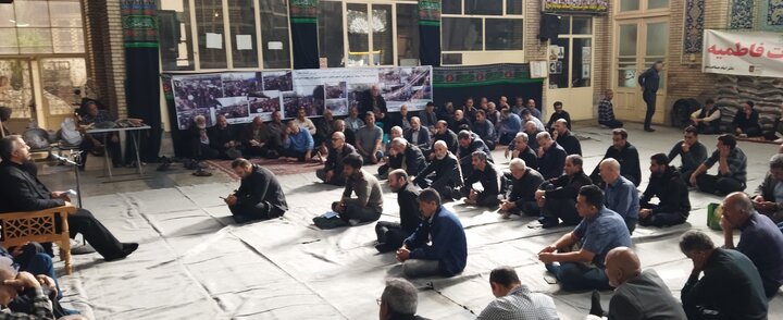 مراسم سوگواری شهادت حضرت زهرا(س) در مسجد مهدیه
