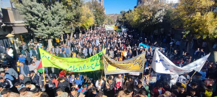 راهپیمایی یوم الله ۱۳ آبان در نورآباد