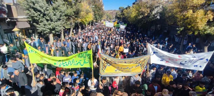 راهپیمایی یوم الله ۱۳ آبان در نورآباد