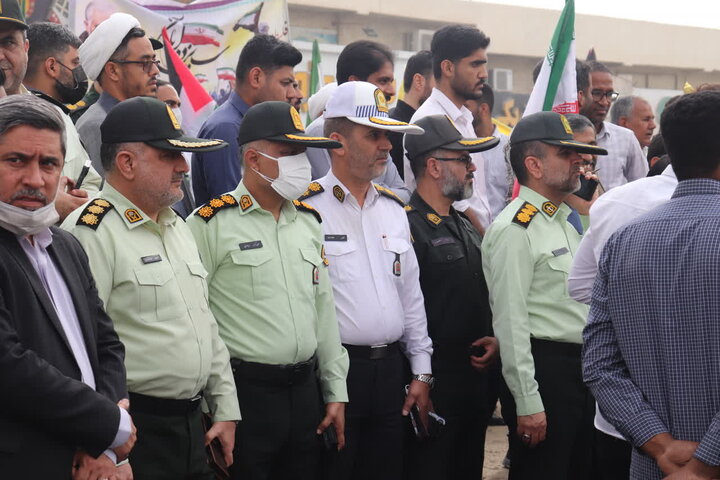 قاب‌هایی از راهپیمایی باشکوه امروز در شهرستان بندرعباس
