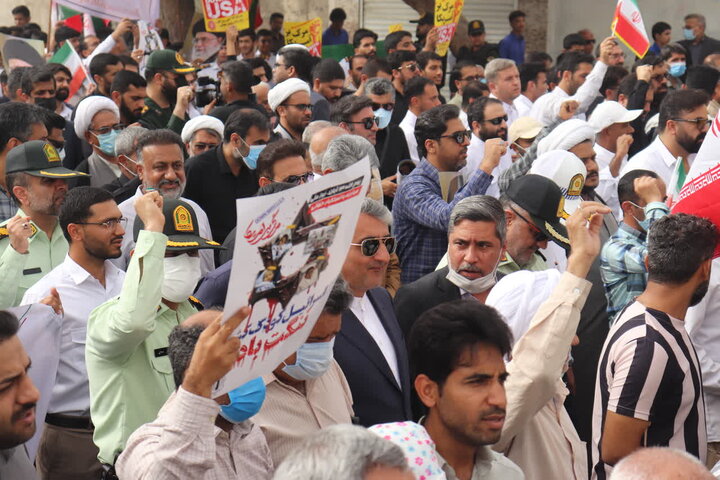 قاب‌هایی از راهپیمایی باشکوه امروز در شهرستان بندرعباس
