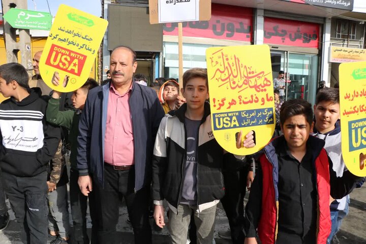 تصاویر/ راهپیمایی روز ملی مبارزه با استکبار جهانی در خوی