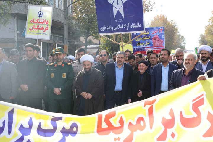 تصاویر/ راهپیمایی روز ملی مبارزه با استکبار جهانی در خوی