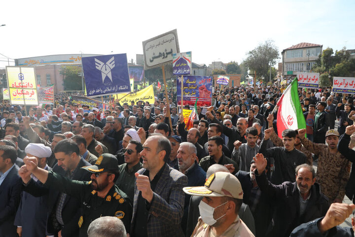 تصاویر/ راهپیمایی روز ملی مبارزه با استکبار جهانی در خوی