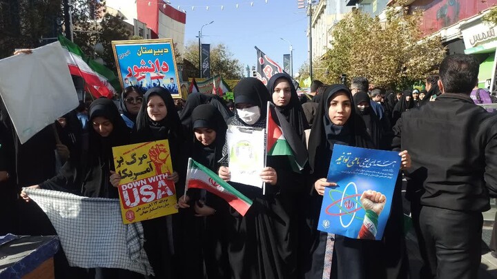 تصاویر/ راهپیمایی یوم الله ۱۳ آبان در زنجان