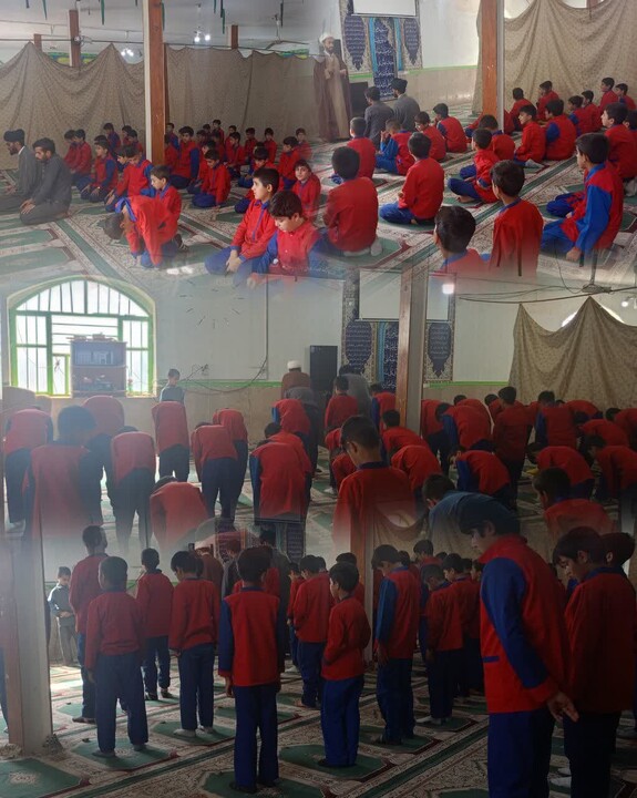 تصاویر/ حضور مبلغین و طلاب مدرسه علمیه امام رضا (ع) اندیکا در مدارس همزمان با یوم الله ۱۳ آبان و ایام فاطمیه اول