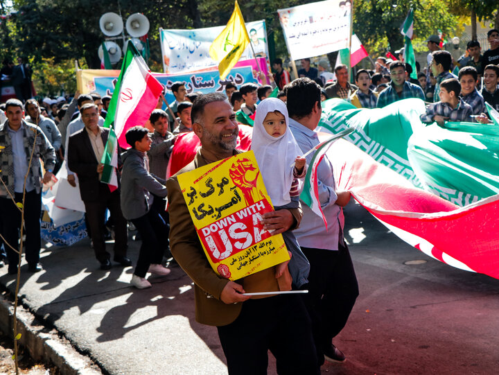 عکس/ حواشی راهپیمایی ۱۳ آبان در شهرکرد