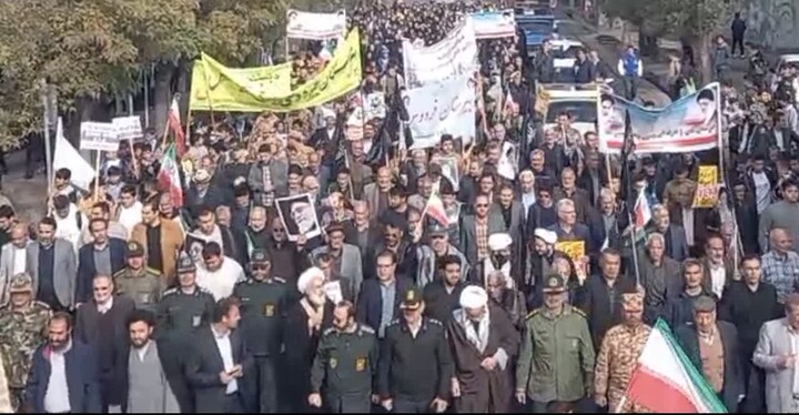 تصاویر/ راهپیمایی یوم الله ۱۳ آبان در هادیشهر