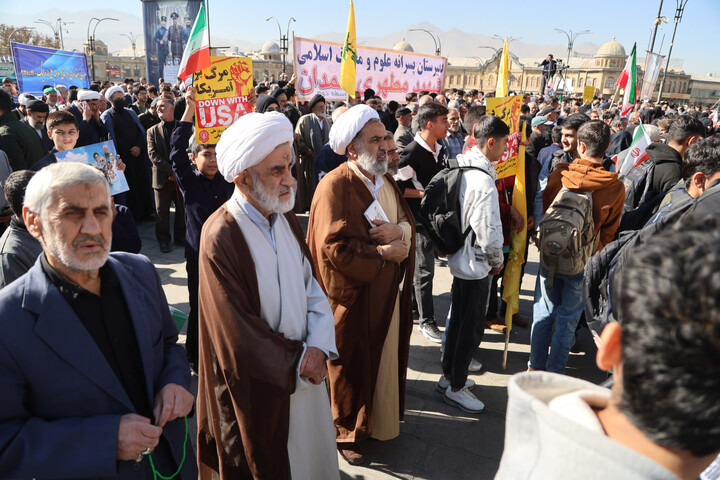 تصاویر / حضور پرشور مردم دارالمومنین همدان در تجمع بزرگ ۱۳ آبان