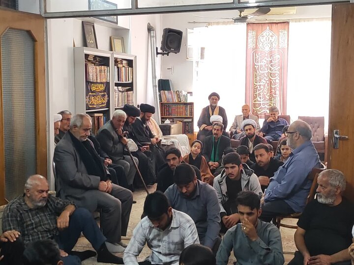 تصاویر/ آیین سوگواری شهادت حضرت فاطمه(س) در بیت مرحوم آیت‌الله مصطفوی‌ الحسینی کاشانی