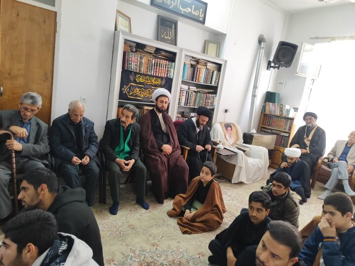 تصاویر/ آیین سوگواری شهادت حضرت فاطمه(س) در بیت مرحوم آیت‌الله مصطفوی‌ الحسینی کاشانی