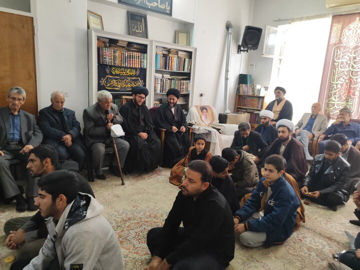 تصاویر/ آیین سوگواری شهادت حضرت فاطمه(س) در بیت مرحوم آیت‌الله مصطفوی‌ الحسینی کاشانی