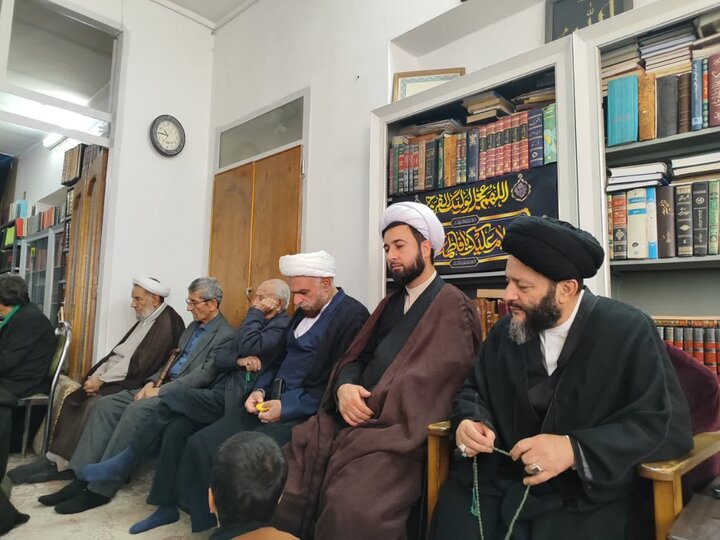 تصاویر/ آیین سوگواری شهادت حضرت فاطمه(س) در بیت مرحوم آیت‌الله مصطفوی‌ الحسینی کاشانی