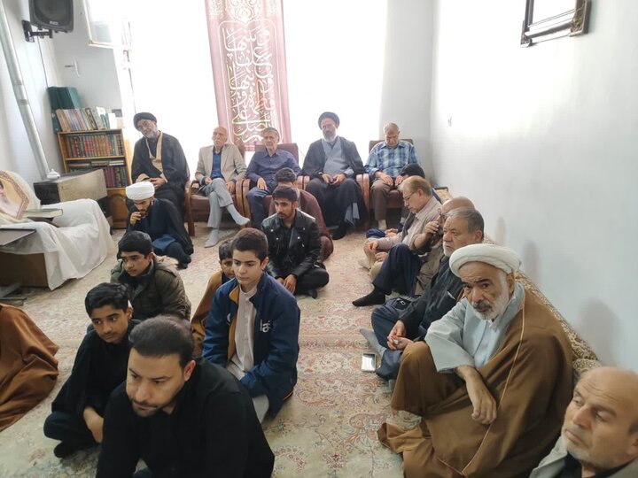 تصاویر/ آیین سوگواری شهادت حضرت فاطمه(س) در بیت مرحوم آیت‌الله مصطفوی‌ الحسینی کاشانی