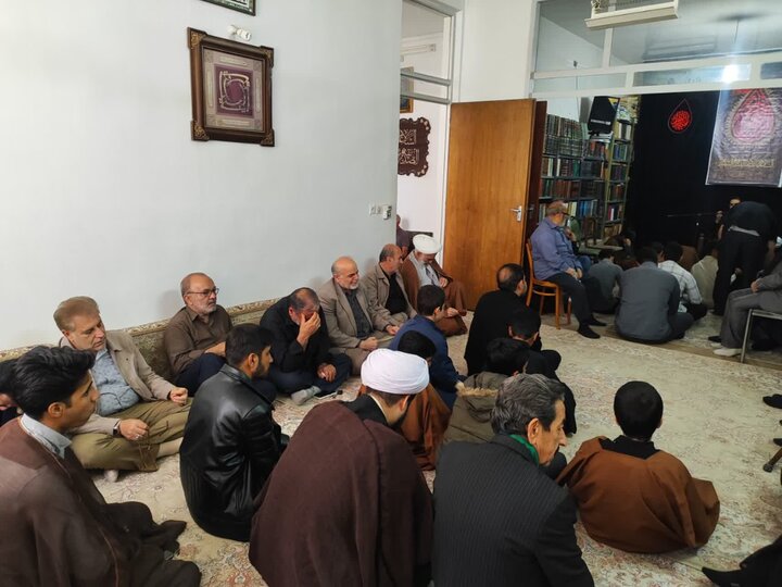 تصاویر/ آیین سوگواری شهادت حضرت فاطمه(س) در بیت مرحوم آیت‌الله مصطفوی‌ الحسینی کاشانی