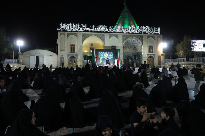 مراسم شب شهادت حضرت فاطمه زهرا(س)در امامزاده علی بن جعفر(ع)قم